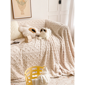 Husa de canapea, minimalistă, material catifelat, potrivită pentru canapele modulare