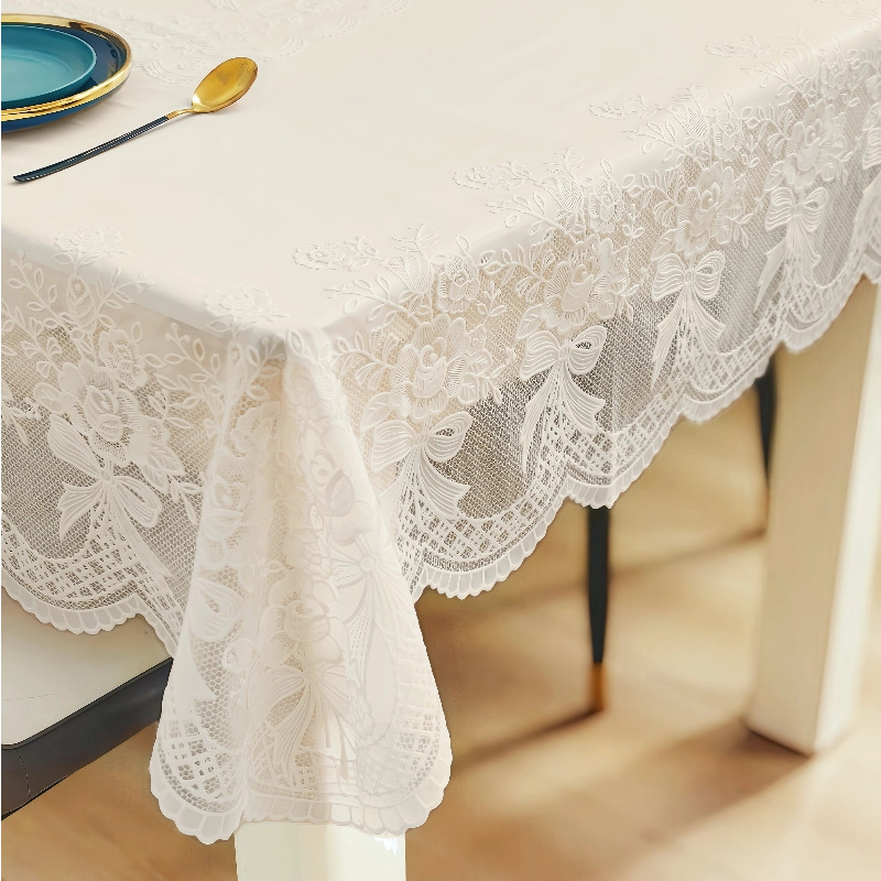 Tablecloth za kauč stol – PVC; vodootporan; otporan na prašinu i masnoće; pravokutnog oblika; s floralnim uzorkom