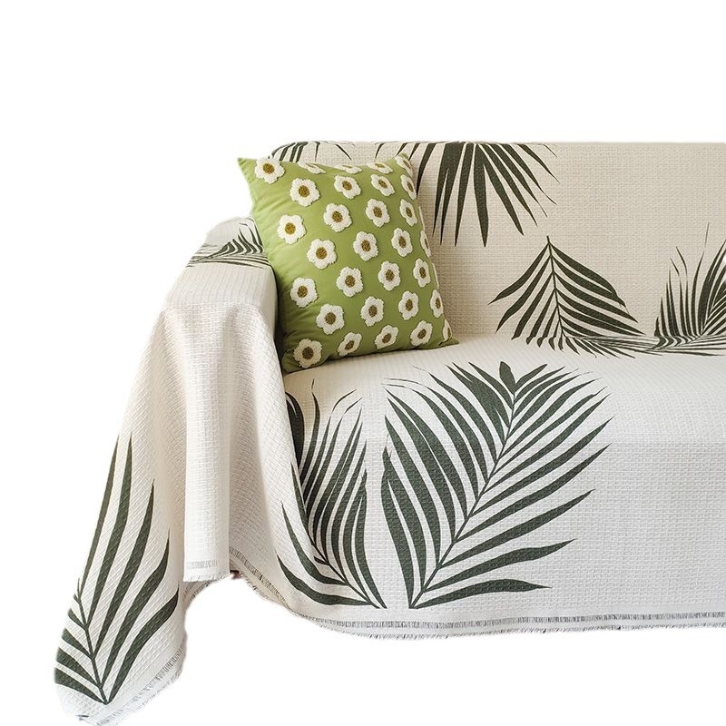 Κάλυμμα καναπέ με γεωμετρικό σχέδιο, στυλ Ins, από πολυεστέρα-βαμβάκι, προστατευτικό κάλυμμα για συνδυασμένους καναπέδες