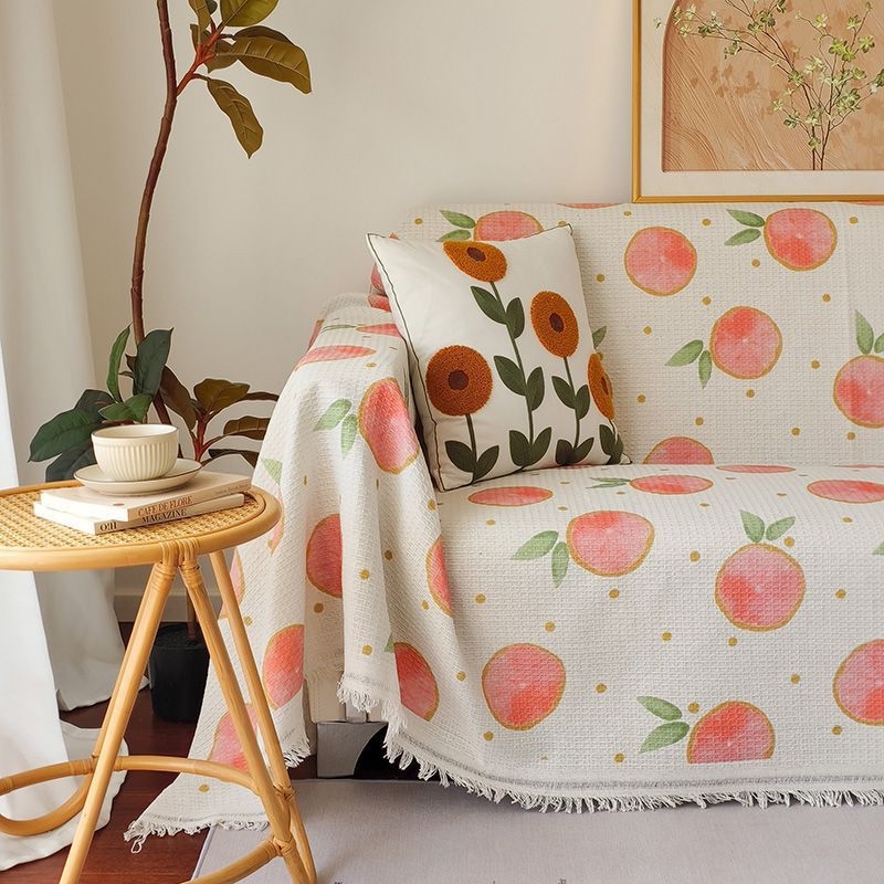 Κάλυμμα καναπέ με γεωμετρικό σχέδιο, στυλ Ins, από πολυεστέρα-βαμβάκι, προστατευτικό κάλυμμα για συνδυασμένους καναπέδες