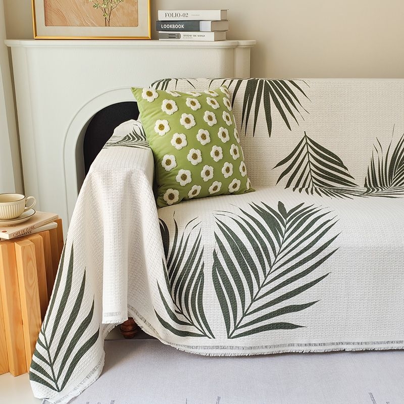 Κάλυμμα καναπέ με γεωμετρικό σχέδιο, στυλ Ins, από πολυεστέρα-βαμβάκι, προστατευτικό κάλυμμα για συνδυασμένους καναπέδες