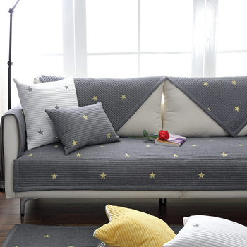 Μαξιλάρι καναπέ με αντιολισθητικό ύφασμα από 100% βαμβάκι, κέντημα με αστέρι πέντε ακτών, νορδικού στυλ, μοντέρνο μινιμαλιστικό σχέδιο