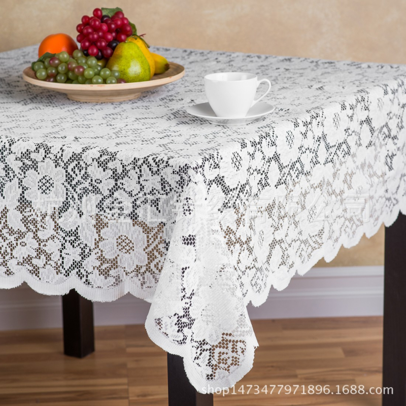 Čipkasti stolnjak s motivom suncokreta, kvadratni, 72×72 inča
