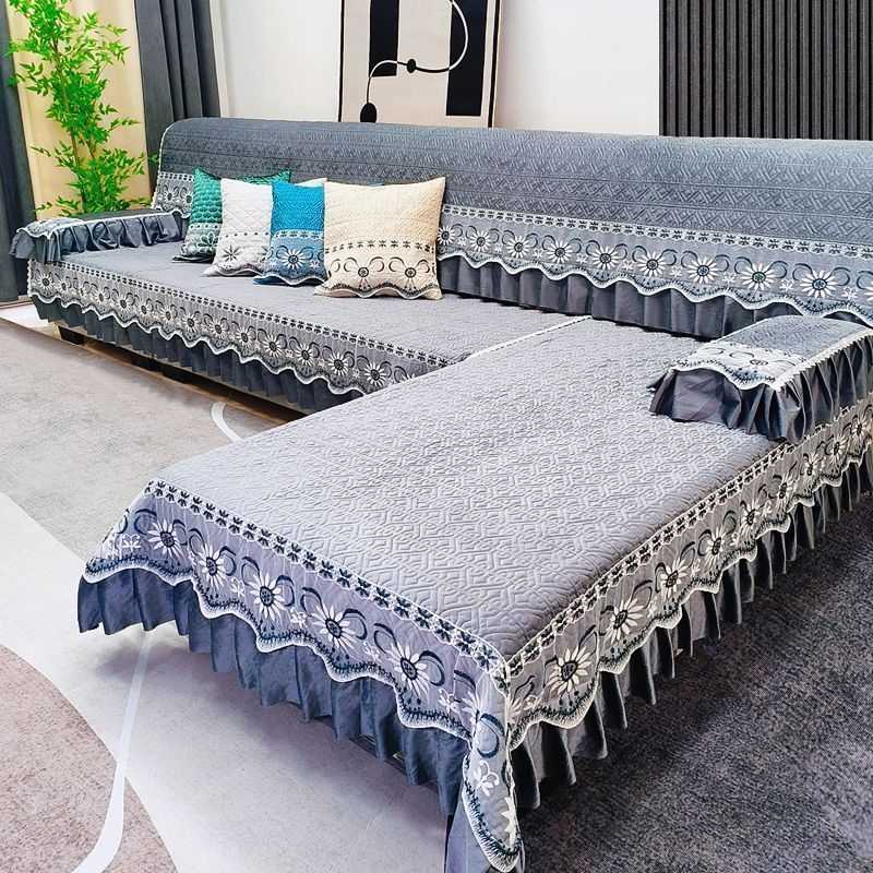 Set jastuka za kauč — sve sezone, pravokutnih jastuka, debeli, protuklizni