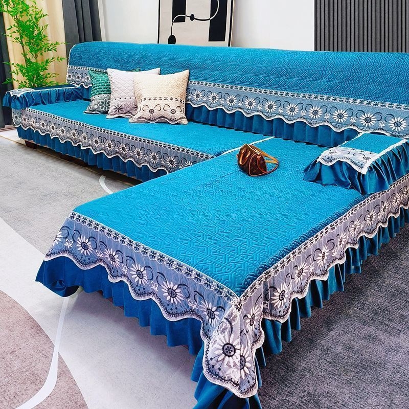 Set jastuka za kauč — sve sezone, pravokutnih jastuka, debeli, protuklizni