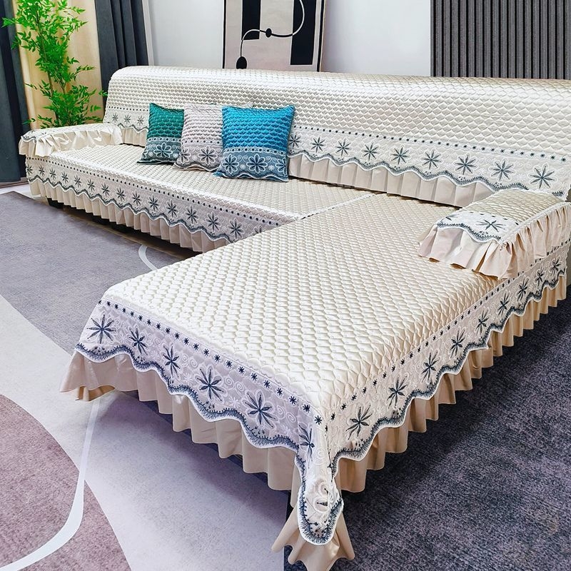 Set jastuka za kauč — sve sezone, pravokutnih jastuka, debeli, protuklizni