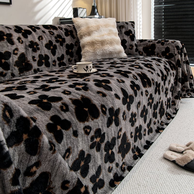 Κάλυμμα καναπέ με μοτίβο πεταλούδας και ψεύτικη γούνα κουνελιού, γενική εφαρμογή, ελαφρύς πολυτελής στυλ