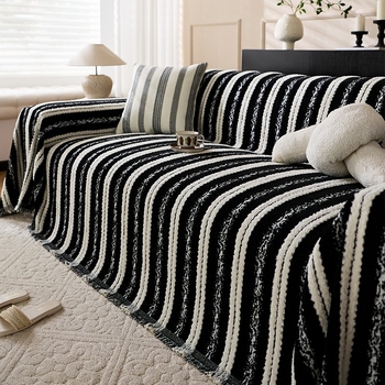 Κάλυμμα καναπέ από Chenille για γωνιακό καναπέ, μοτίβο φυτών και λουλουδιών, για όλες τις εποχές, μινιμαλιστικό στυλ