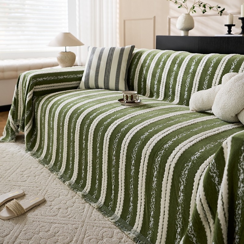 Κάλυμμα καναπέ από Chenille για γωνιακό καναπέ, μοτίβο φυτών και λουλουδιών, για όλες τις εποχές, μινιμαλιστικό στυλ