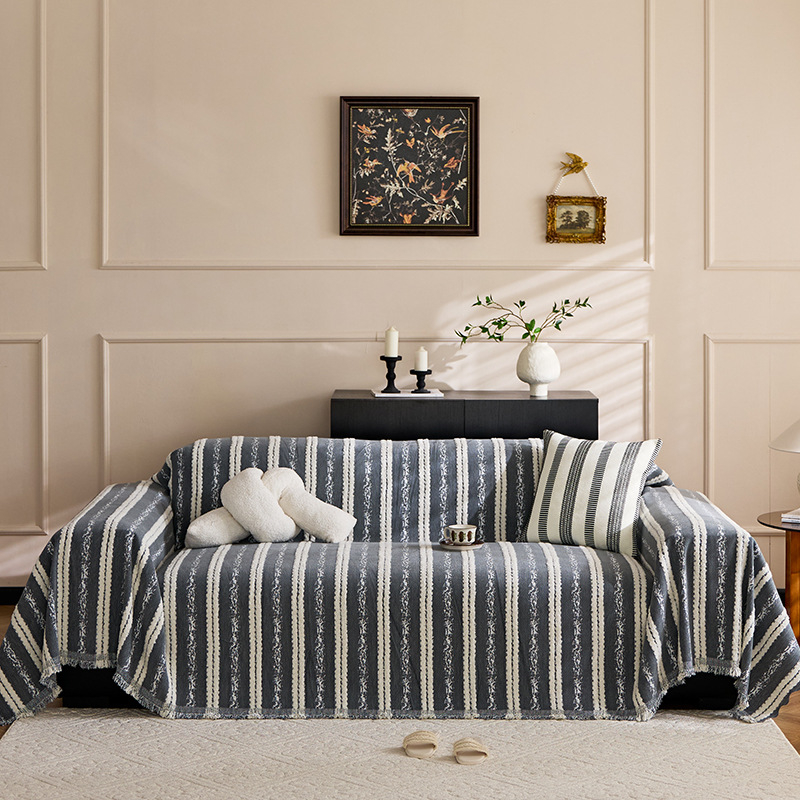 Κάλυμμα καναπέ από Chenille για γωνιακό καναπέ, μοτίβο φυτών και λουλουδιών, για όλες τις εποχές, μινιμαλιστικό στυλ