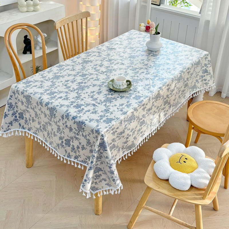 Față de masă din TPU, dreptunghiulară, impermeabilă, rezistentă la ulei, antiderapantă, stil modern minimalist