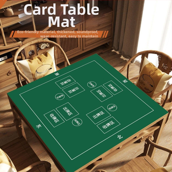 Stolnjak za igre kartama Guandan i Texas Hold'em, protuklizni, zvučno izoliran, deblji
