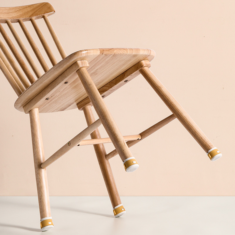 Capace din silicon pentru picioarele scaunului, rotunde, rezistente la uzură, stil modern minimalist (Material: silicon; Formă: rotund; Funcție: rezistență la uzură; Stil: modern minimalist; Brand: Sun Xiaomei)