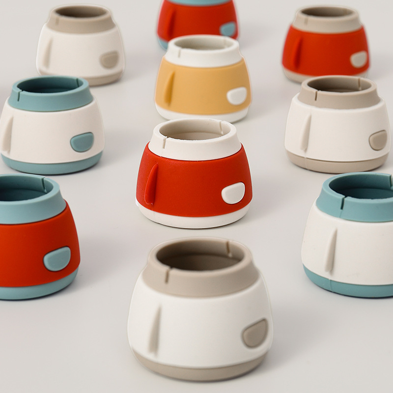 Capace din silicon pentru picioarele scaunului, rotunde, rezistente la uzură, stil modern minimalist (Material: silicon; Formă: rotund; Funcție: rezistență la uzură; Stil: modern minimalist; Brand: Sun Xiaomei)