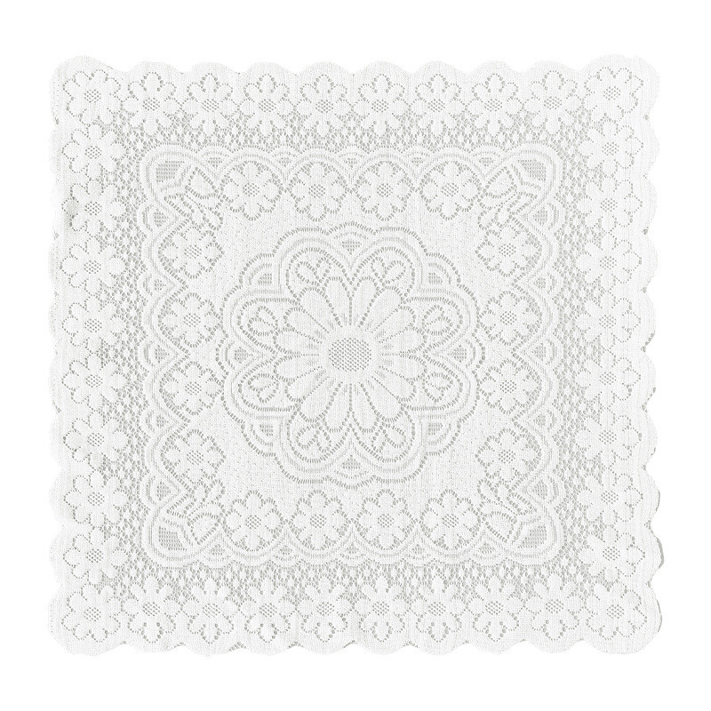 Čipkasti stolnjak za stol s motivom srca, ovalni oblik, otporan na habanje