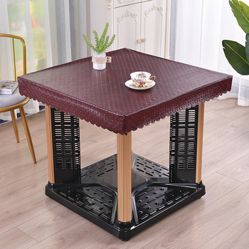 Obrus PVC pentru masă, pătrat, impermeabil, rezistent la ulei, rezistent la temperaturi înalte, stil modern minimalist