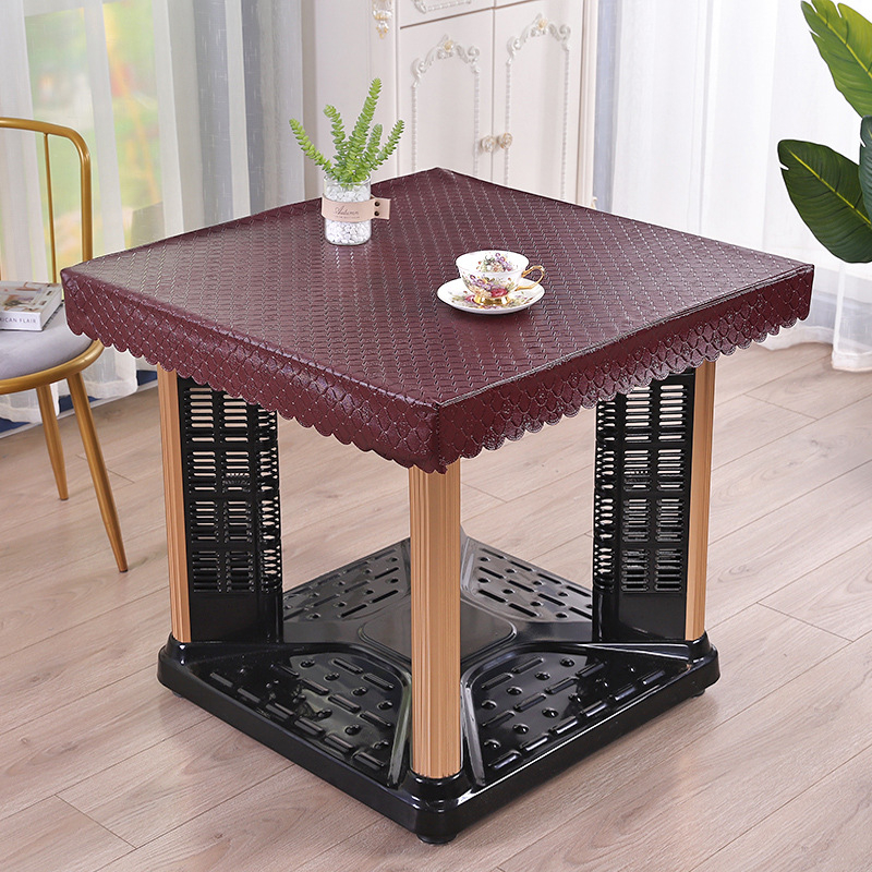 Obrus PVC pentru masă, pătrat, impermeabil, rezistent la ulei, rezistent la temperaturi înalte, stil modern minimalist