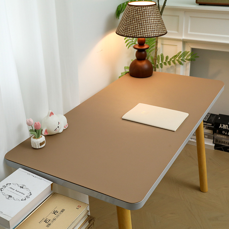 Covoraș de masă din piele, dreptunghiular, impermeabil, rezistent la ulei, anti-alunecare, durabil, pentru învățare și calculator la copii