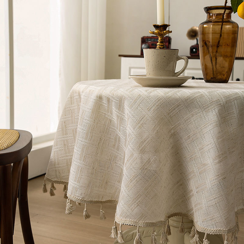 Stolnjak japanskog stila s geometrijskim uzorkom, Poliester, Pravokutni oblik, Protuklizni, Otporan na habanje