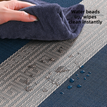 Stolni runner, PVC, mrežasti uzorak, pravokutni oblik, vodootporan, lako se čisti