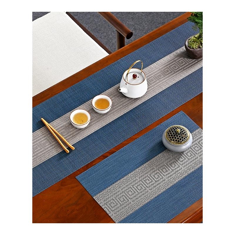 Stolni runner, PVC, mrežasti uzorak, pravokutni oblik, vodootporan, lako se čisti