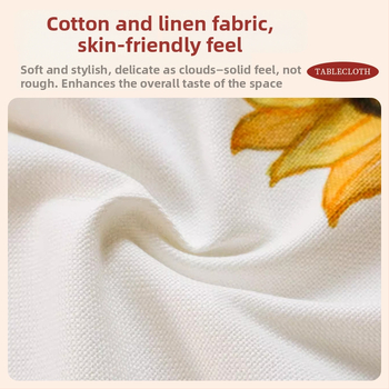 Stolnjak od pamuk-lan mješavine, karirani uzorak, nepravilan oblik, otporan na bore, lako se čisti