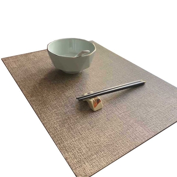 Față de masă din in, dreptunghiular, stil Nou Chinezesc, antiderapant, rezistent la căldură