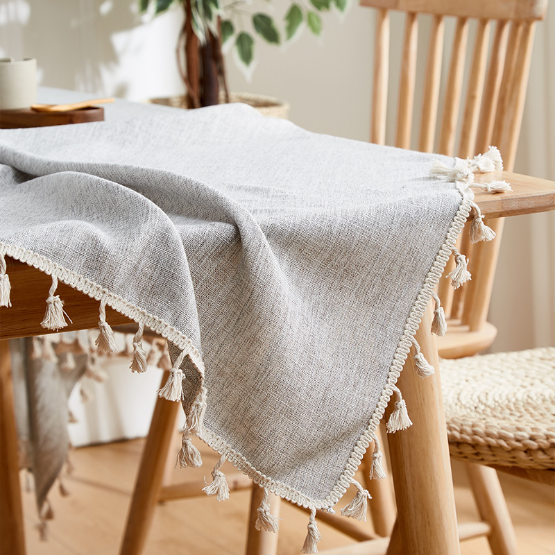 Pravougaoni stolnjak od poliestera, vodootporan i otporan na masnoće, otporan na habanje i prašinu, moderni minimalistički stil