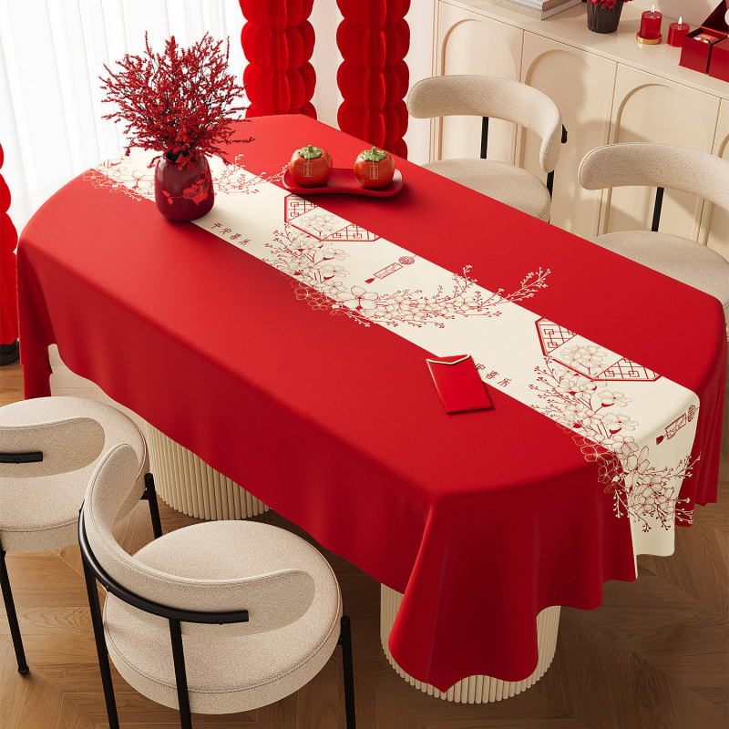 Față de masă PVC, formă semi-circulară, cu model imprimat, impermeabilă, rezistentă la ulei, fără spălare, anti arsuri