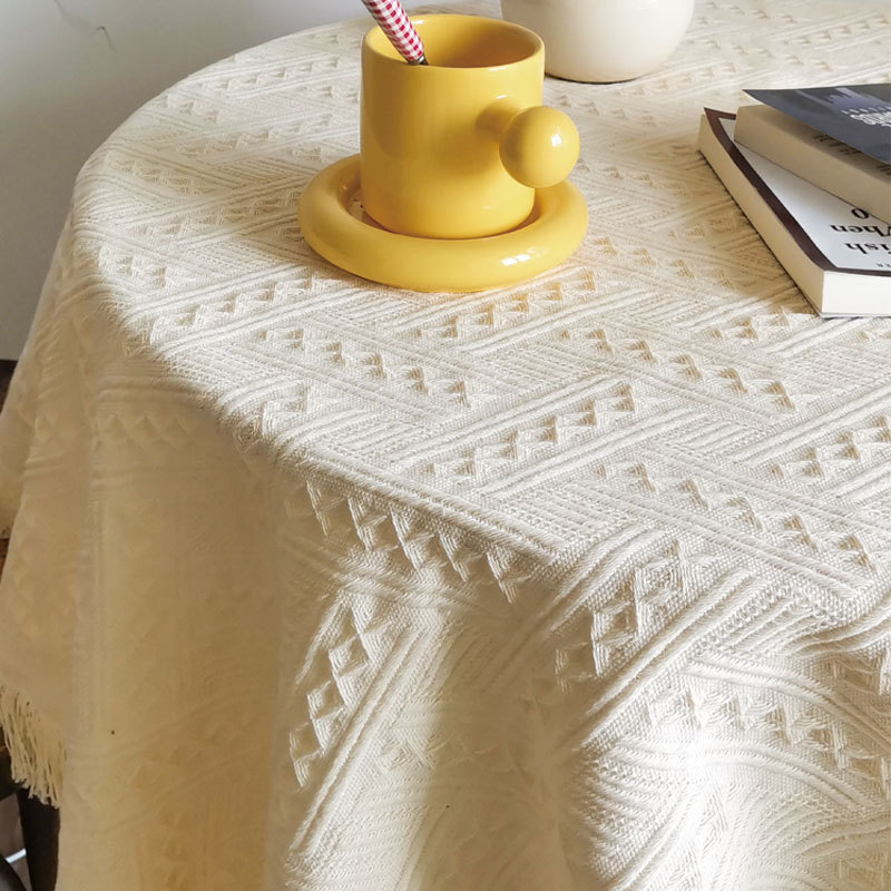 Pleteni stolnjak, pravokutni, protuklizni, otporan na habanje, otporan na prašinu, otporan na visoke temperature, uzorak 19100733