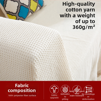 Poťah na pohovku z polyesteru, pruhovaný vzor, jednoduchý štýl