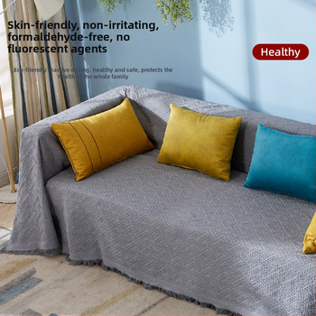 Poťah na pohovku z polyesteru, pruhovaný vzor, jednoduchý štýl