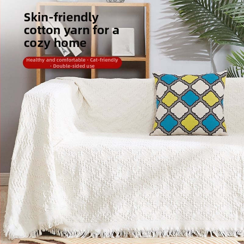 Poťah na pohovku z polyesteru, pruhovaný vzor, jednoduchý štýl