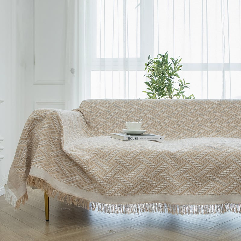 Κάλυμμα καναπέ από πολυεστέρα, ριγέ σχέδιο, απλό στυλ