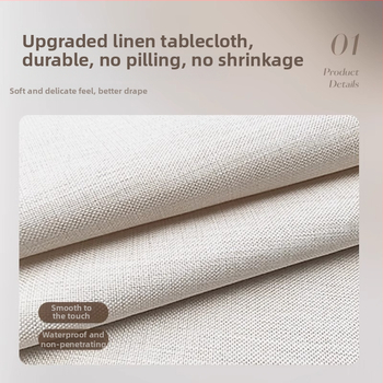 Obrus u američkom stilu, retro romantičan motiv u stilu uljne slike, tkanina s lanenim efektom, vodootporni pokrov za čajni stol, seoski stil, jacquard dizajn