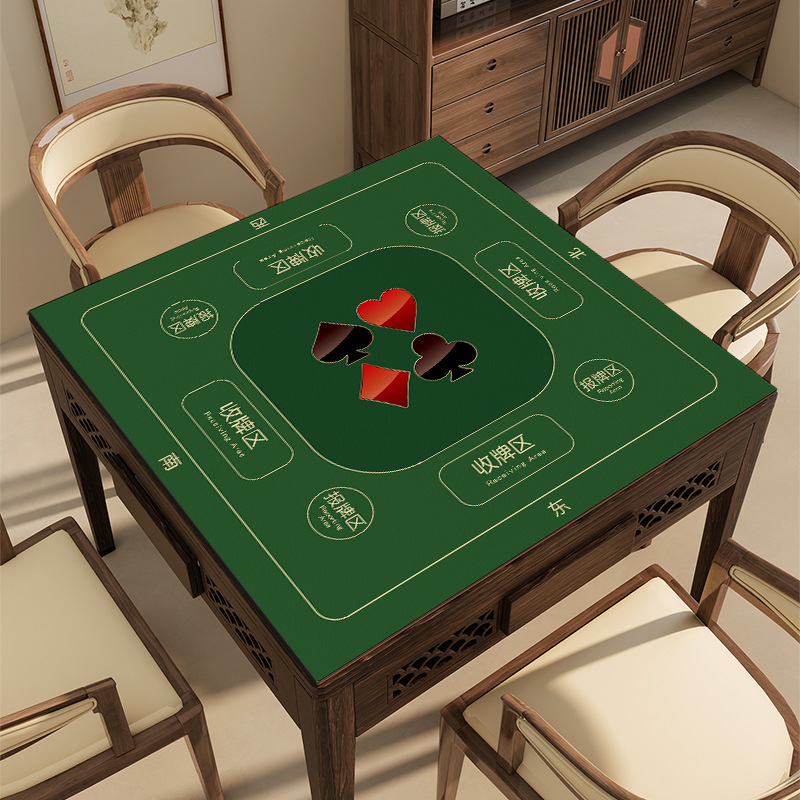 Krištalno baršunasta podloga za stol Mahjong, šah i karte – tiha, otporna na mrlje i habanje, protuklizna, za kućnu i poslovnu uporabu