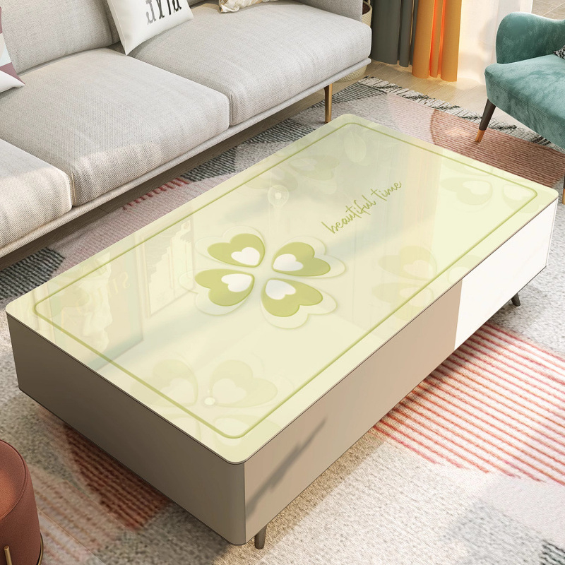 PVC stolnjak za stol, pravokutnog oblika, vodootporan i otporan na masnoće, moderni minimalistički stil, crtani motiv, Tilis