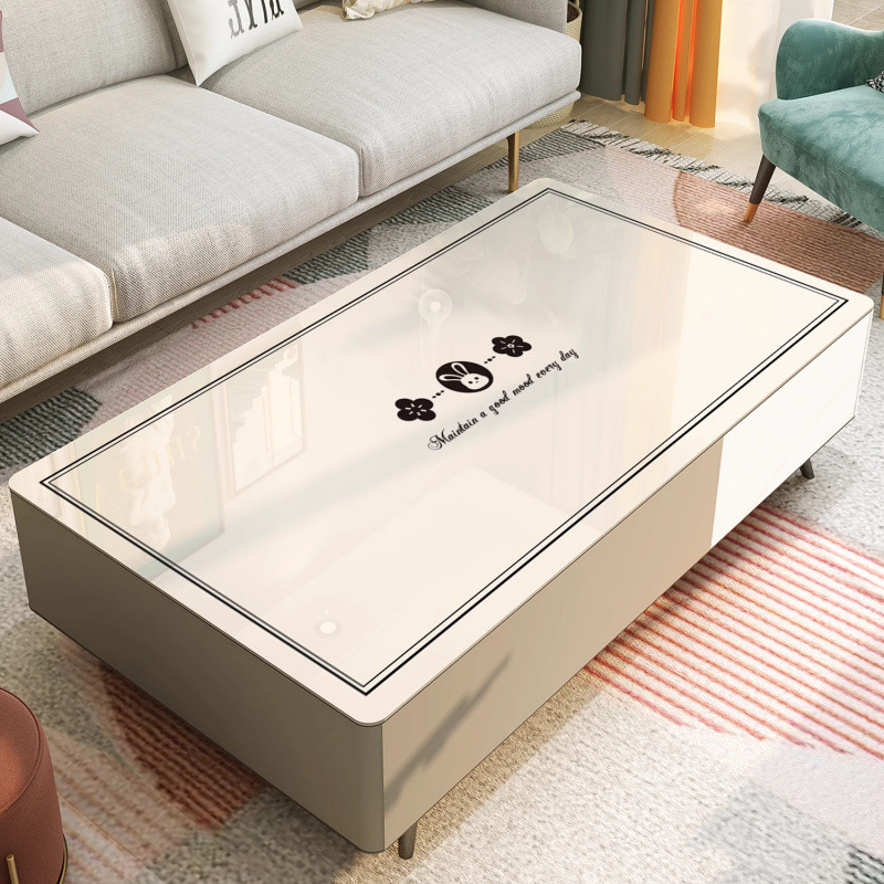 PVC stolnjak za stol, pravokutnog oblika, vodootporan i otporan na masnoće, moderni minimalistički stil, crtani motiv, Tilis