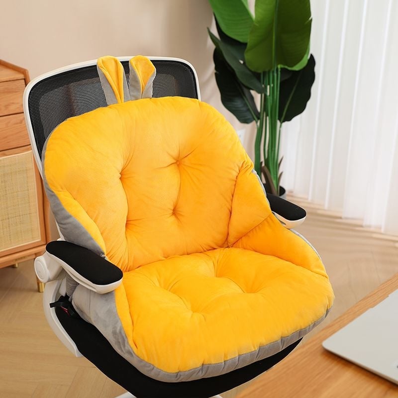 Μαξιλάρι γραφείου με ενσωματωμένη πλάτη και μαξιλάρι μέσης (βελούδινο ύφασμα; σχέδιο καρτούν; μινιμαλιστικό στυλ; καθολική εφαρμογή)