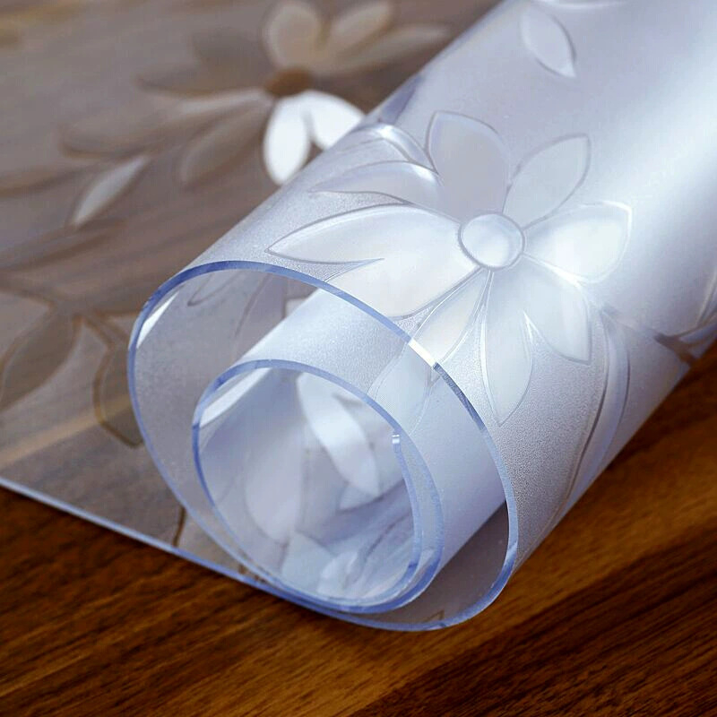 Prozirna PVC podloga za dječji stol za učenike osnovne škole, vodootporna i otporna na ulje, bez mirisa, kristalna površina
