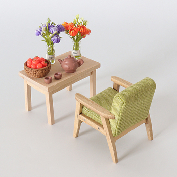 Μινιατούρα κουκλόσπιτο, μοντέλο, καναπές, καρέκλα, στολίδια, DIY, επιτραπέζια βάζα, σκηνή, τσαγιέρα, διακοσμητικά, αξεσουάρ