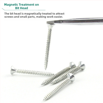 SATA Shida σειρά Α κατσαβίδι με επίπεδη κεφαλή, μαγνητική πλαστική λαβή, Cr_V ατσάλι