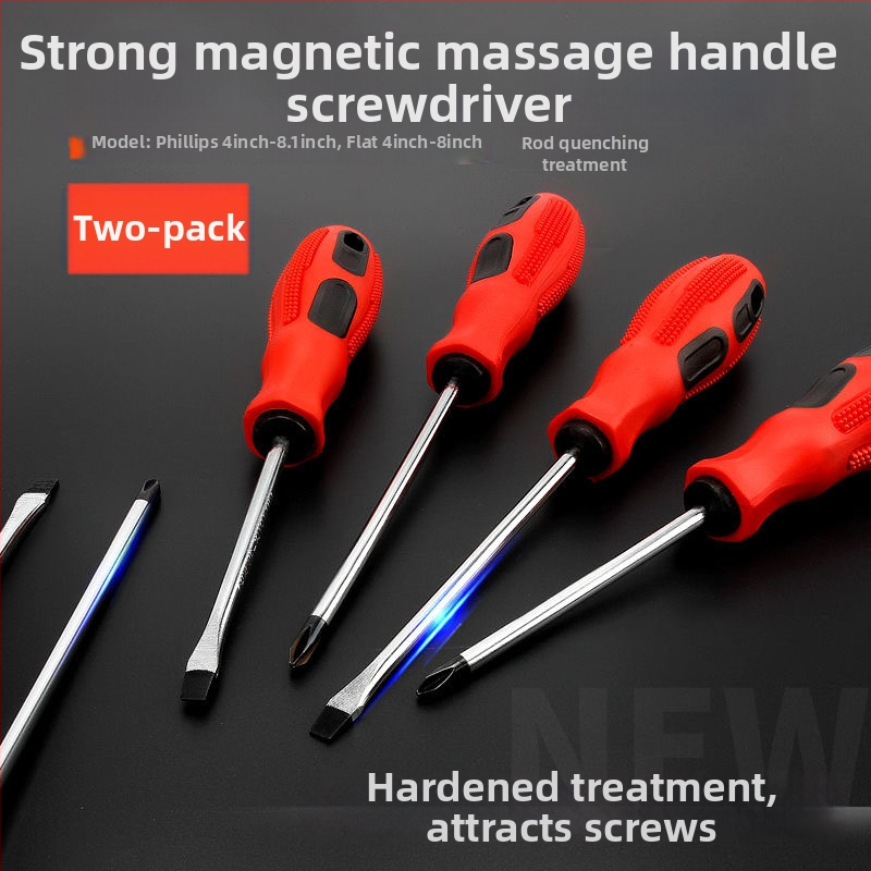 Magnetická skrutkovač s Phillips a plochou hlavou, 45# oceľ, Jiapan značka