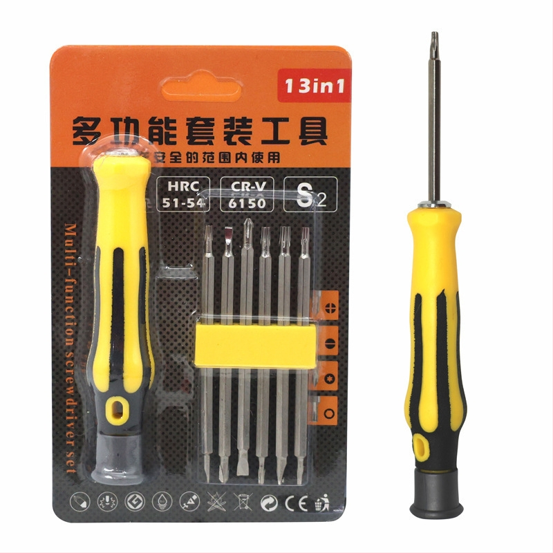 Dingsheng Hardware 12-u-1 set odvijača s magnetnim bitovima, karbonska čelika, Težina 15