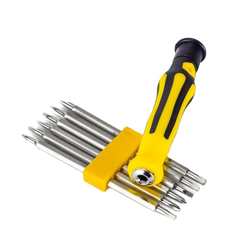 Dingsheng Hardware 12-u-1 set odvijača s magnetnim bitovima, karbonska čelika, Težina 15