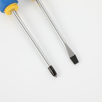 Hengda κατσαβίδι με διπλό κεφάλι – επίπεδη και σταυρή κεφαλή, πολυλειτουργικό χειροκίνητο εργαλείο, μόνωση, μαγνητικό, λαβή PP+PVC, χάλυβας άνθρακα