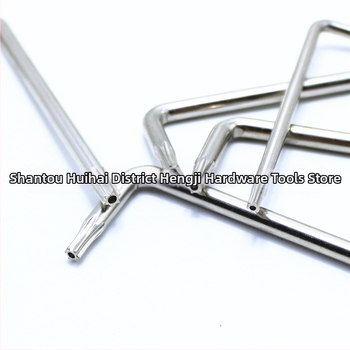 Torx skrutkovač s dierou, T6-T30, L-tvarovaný dvojstranný skrutkovač s tvrdeným kľúčom