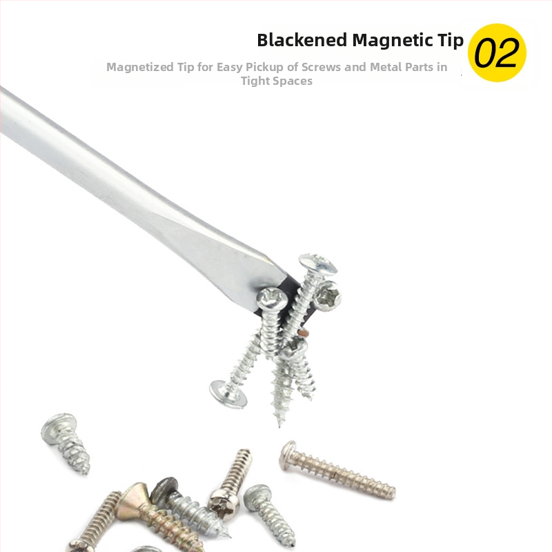 Persia magnetický skrutkovač Philips s štvorhrannou rukoväťou z TPR, 3-8 mm, na domáce opravy