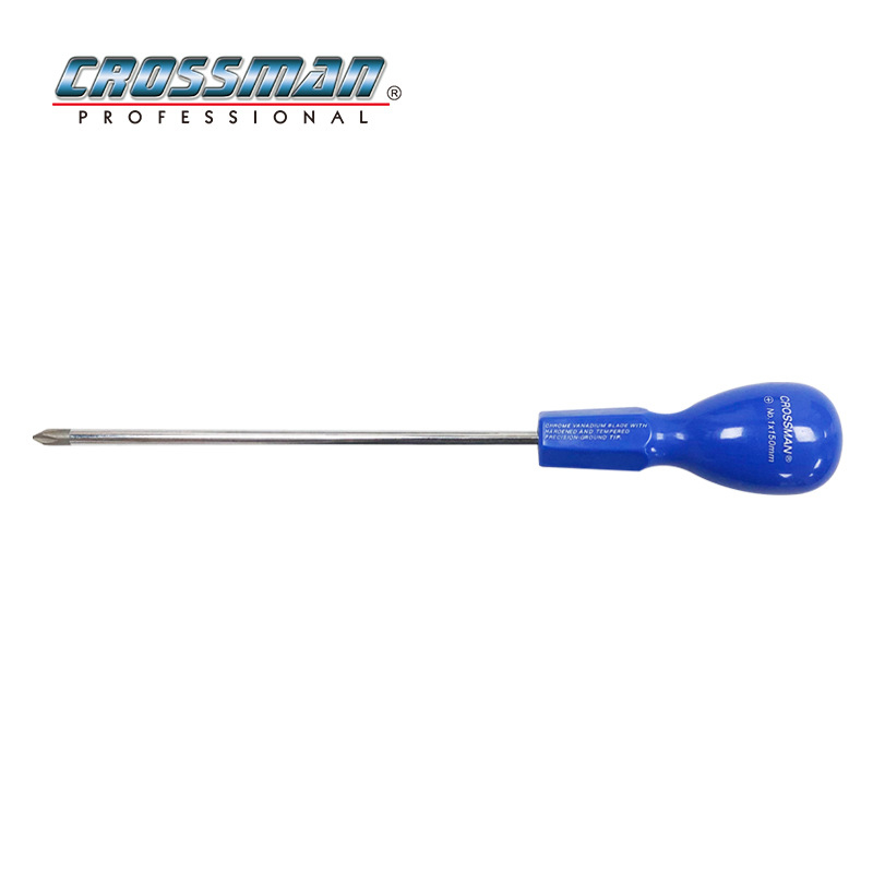 Crossman Phillips odvijač Cr-V čelika, magnetiziran i izoliran, promjer osi 4–6 mm, težina 0.3–1