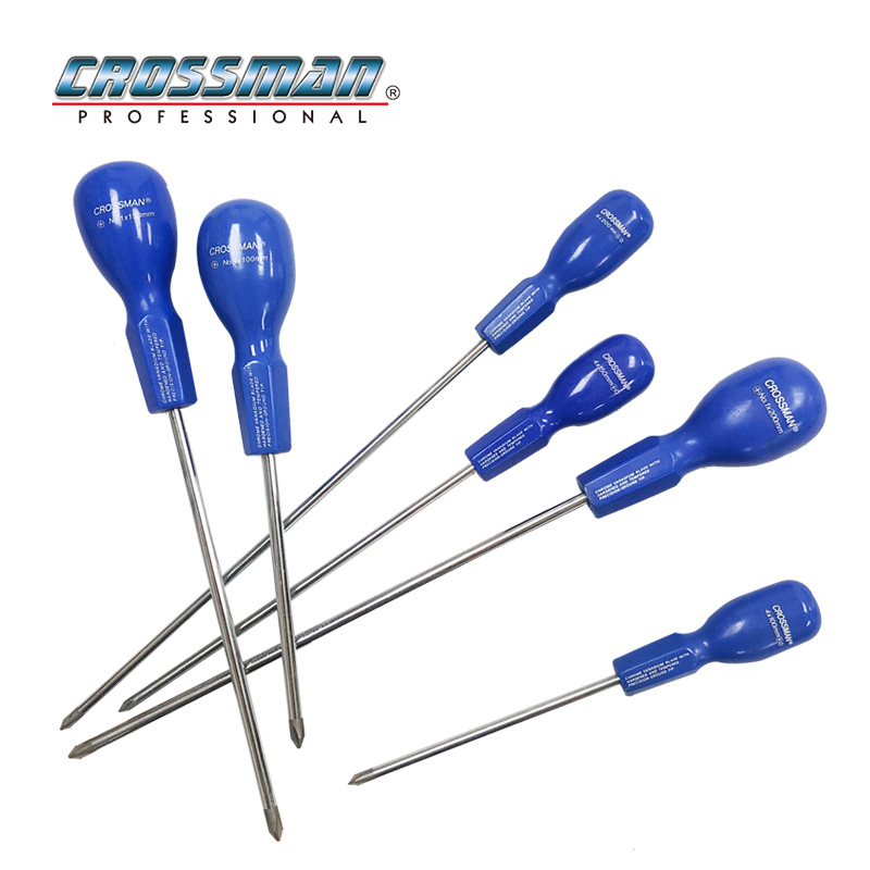 Crossman Phillips odvijač Cr-V čelika, magnetiziran i izoliran, promjer osi 4–6 mm, težina 0.3–1